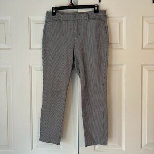 Old Navy pixie high rise black & white checkered houndstooth trousers